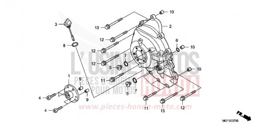 PANNEAU CARTER-MOTEUR D. FJS600AB de 2011